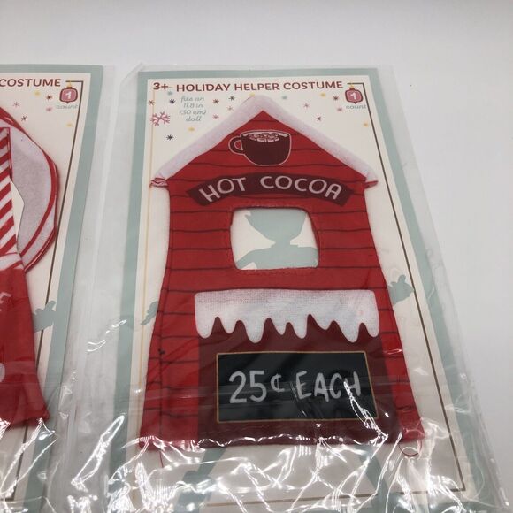 2 Target 2022 Holiday Helper Christmas Elf Costume Outfits Hot Cocoa - Picture 3 of 3